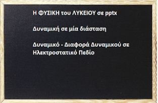 Μαθήματα ΦΥΣΙΚΗΣ Α΄ και Β΄  Λυκείου, σε pptx.