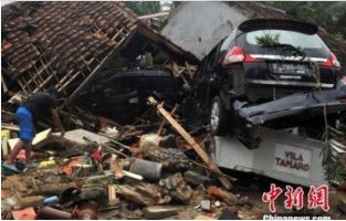 Το τσουνάμι στην Ινδονησία…