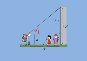 Μέτρηση ύψους κτηρίων, δέντρων και άλλων.
