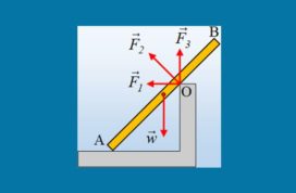 Μια ράβδος στηρίζεται σε σκαλοπάτι
