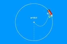 Προσομοίωση HTML5 Πλαστική κρούση και Κυκλική κίνηση .