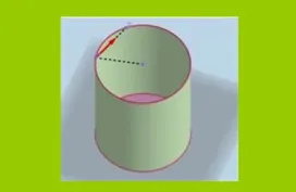 Ένα κυλινδρικό πηγάδι και ένα μπαλάκι.